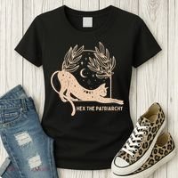 Feminist Witch, Hex The Patriarchy Women's T-Shirt thumb 3