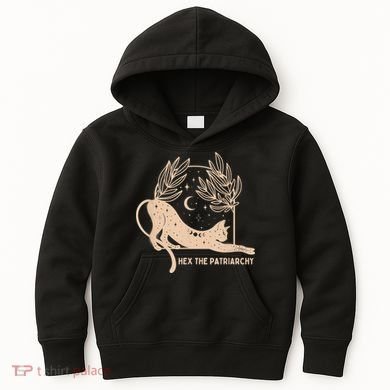 Feminist Witch, Hex The Patriarchy Kids Hoodie