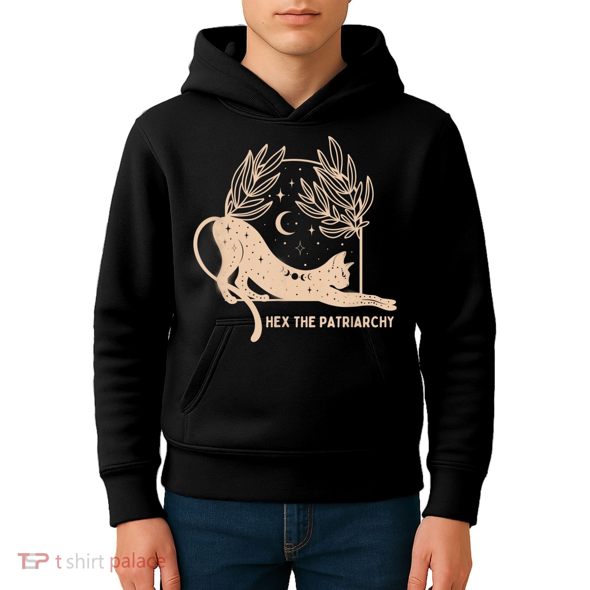 Feminist Witch, Hex The Patriarchy Kids Hoodie