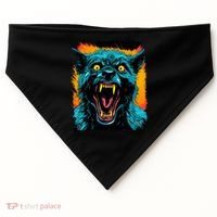 Frightnightfits Werewolf Halloween USA-Made Doggie Bandana thumb 0