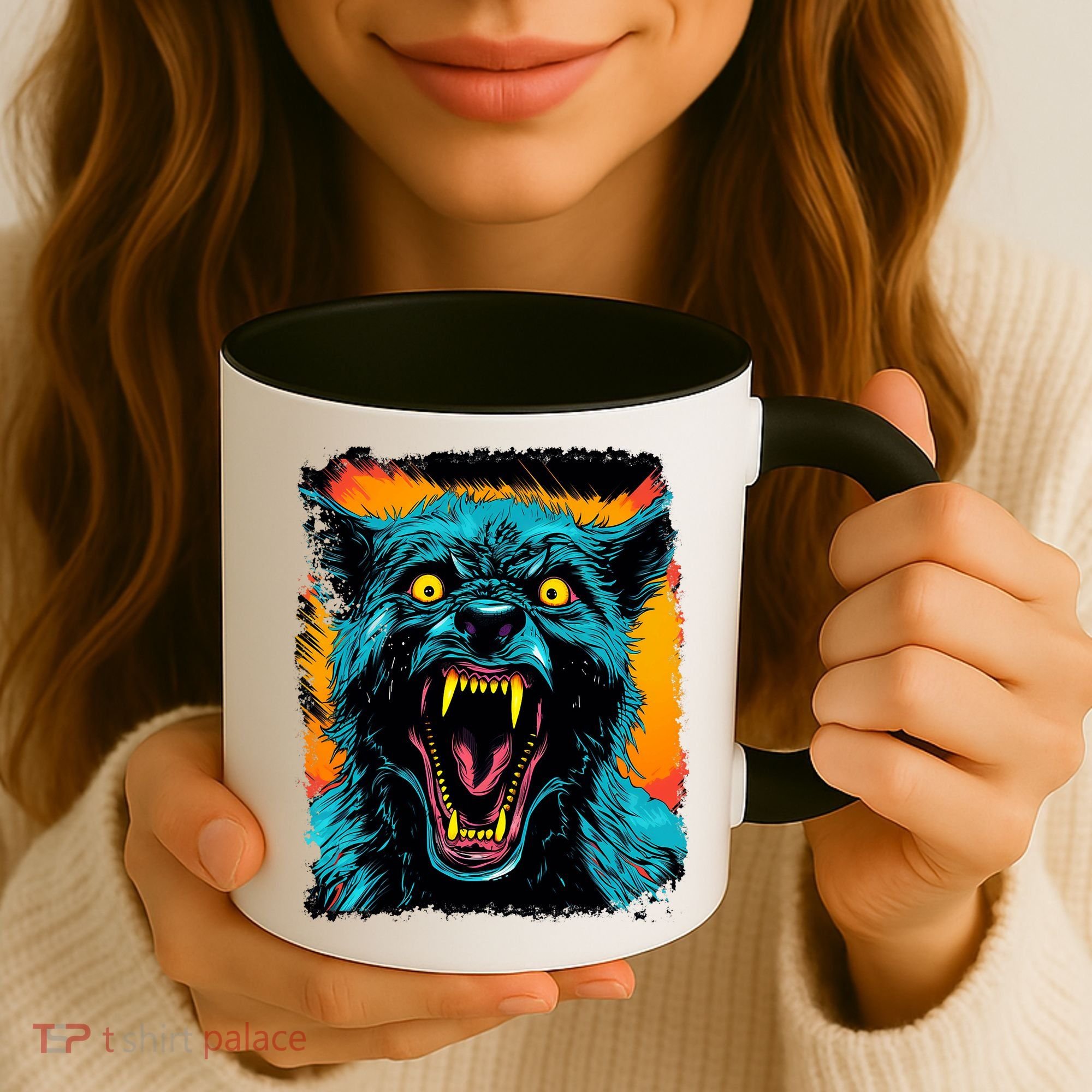 Frightnightfits Werewolf Halloween Coffee Mug