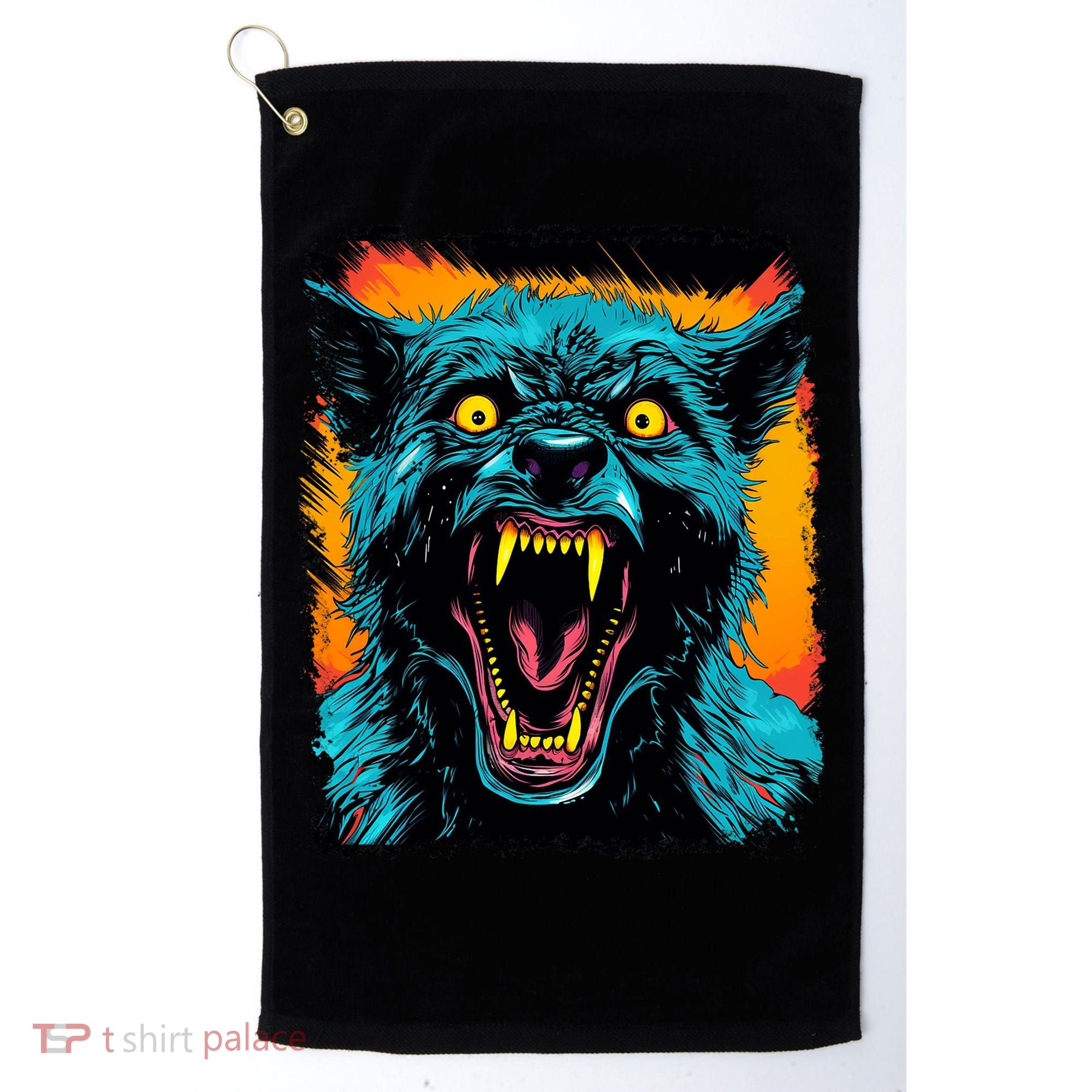 Frightnightfits Werewolf Halloween Golf Towel