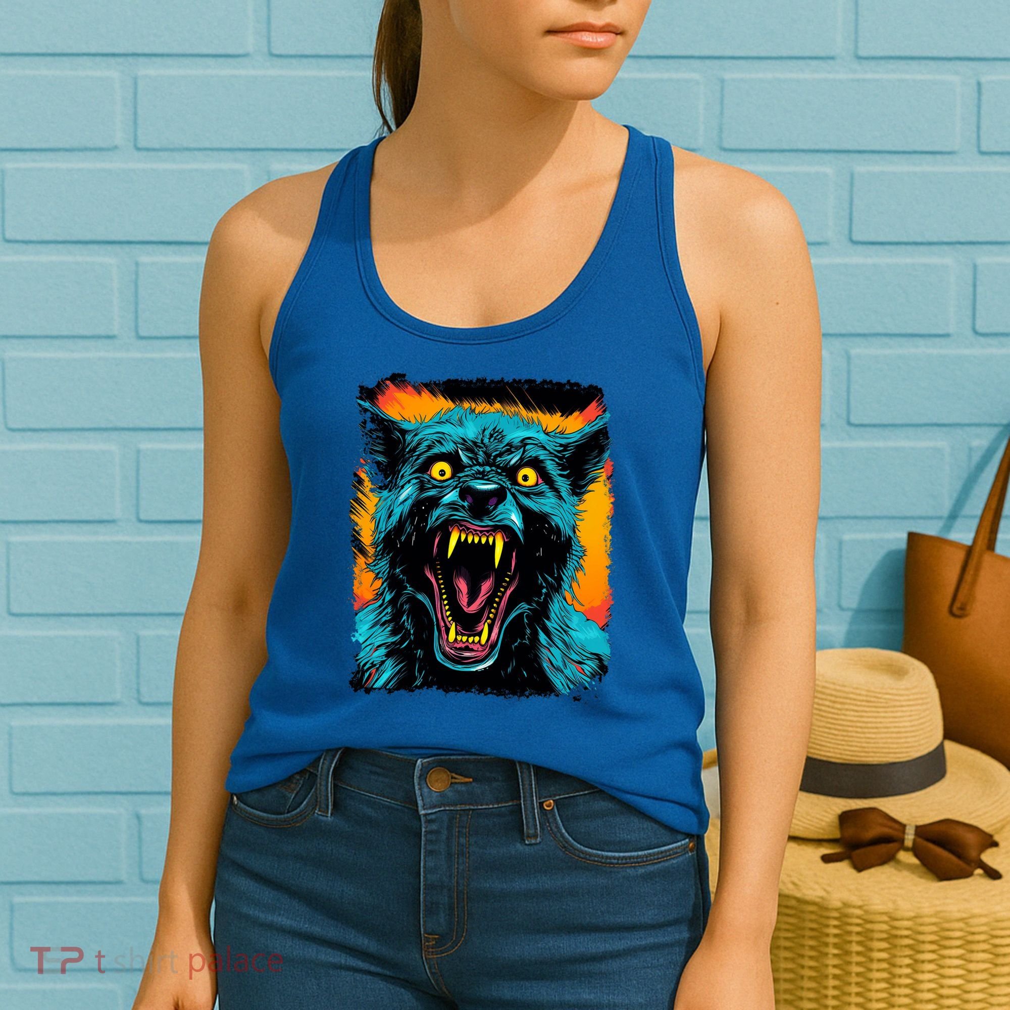 Frightnightfits Werewolf Halloween Women's Tank Top
