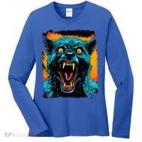 Frightnightfits Werewolf Halloween Women's Long Sleeve Shirt thumb 0