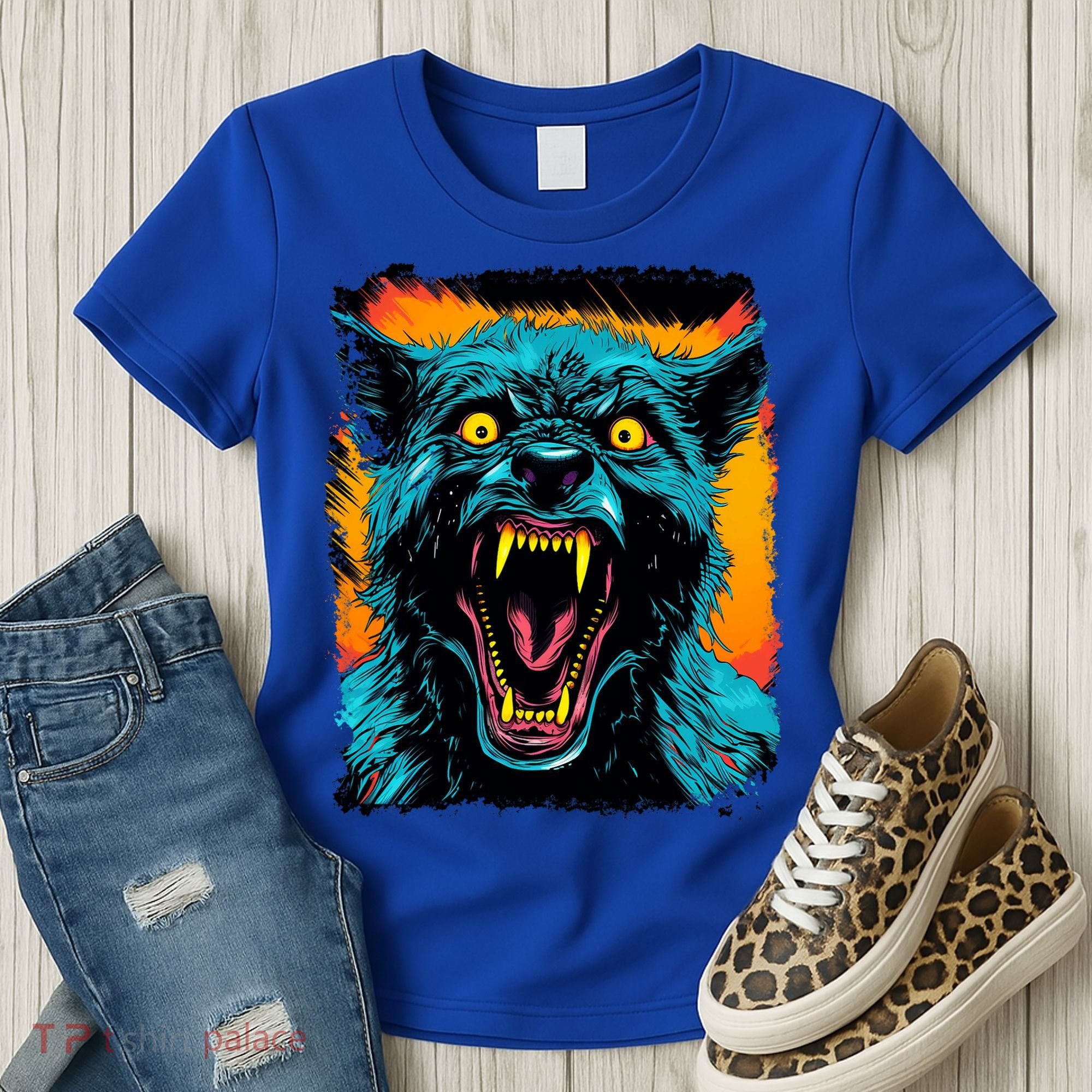 Frightnightfits Werewolf Halloween Women's T-Shirt