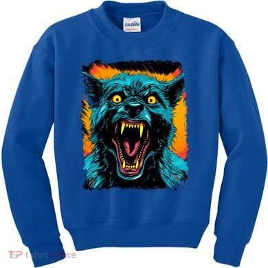 Frightnightfits Werewolf Halloween Kids Sweatshirt