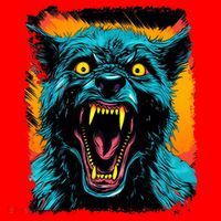 Frightnightfits Werewolf Halloween Santa Hat thumb 1