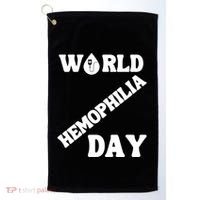 Funny World Hemophilia Day Great Gift Golf Towel thumb 0