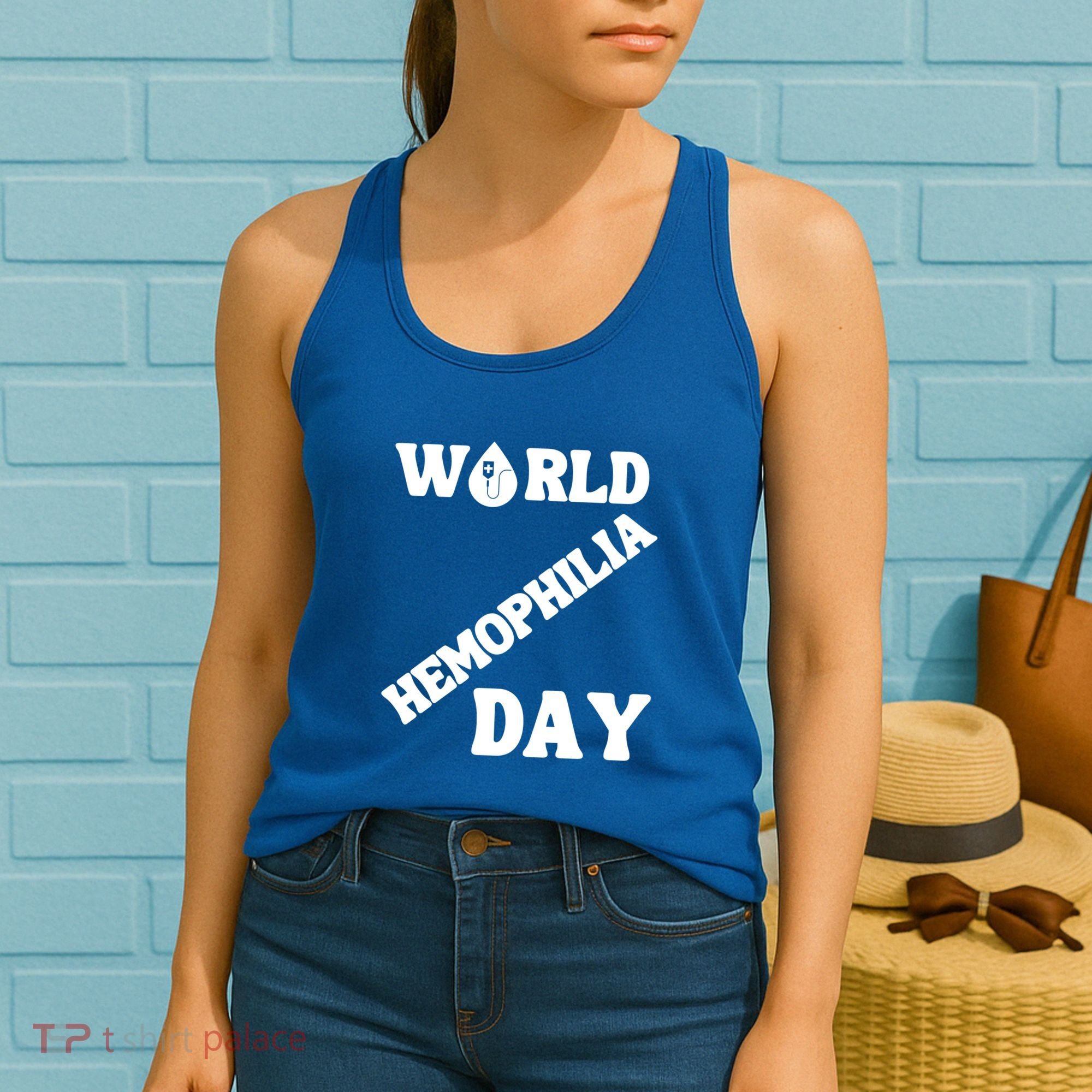 Funny World Hemophilia Day Great Gift Women's Tank Top