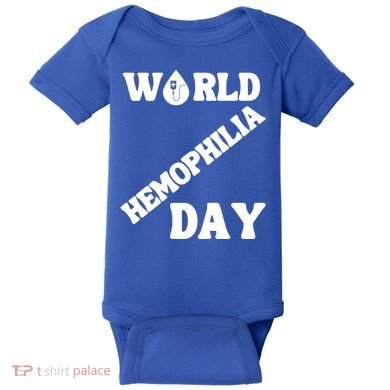 Funny World Hemophilia Day Great Gift Baby Bodysuit