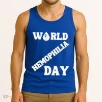 Funny World Hemophilia Day Great Gift Tank Top thumb 3