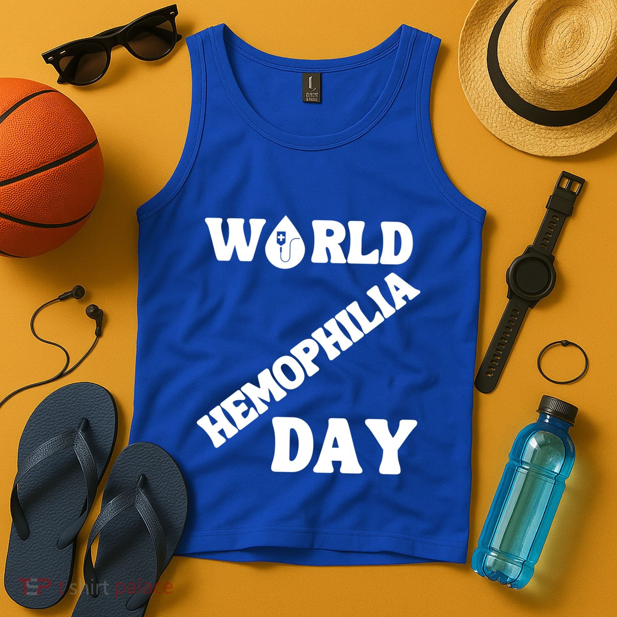 Funny World Hemophilia Day Great Gift Tank Top