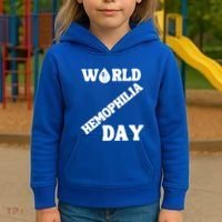 Funny World Hemophilia Day Great Gift Kids Hoodie thumb 3