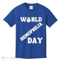 Funny World Hemophilia Day Great Gift Kids T-Shirt thumb 0