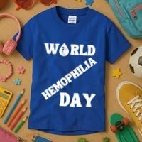 Funny World Hemophilia Day Great Gift Kids T-Shirt thumb 3