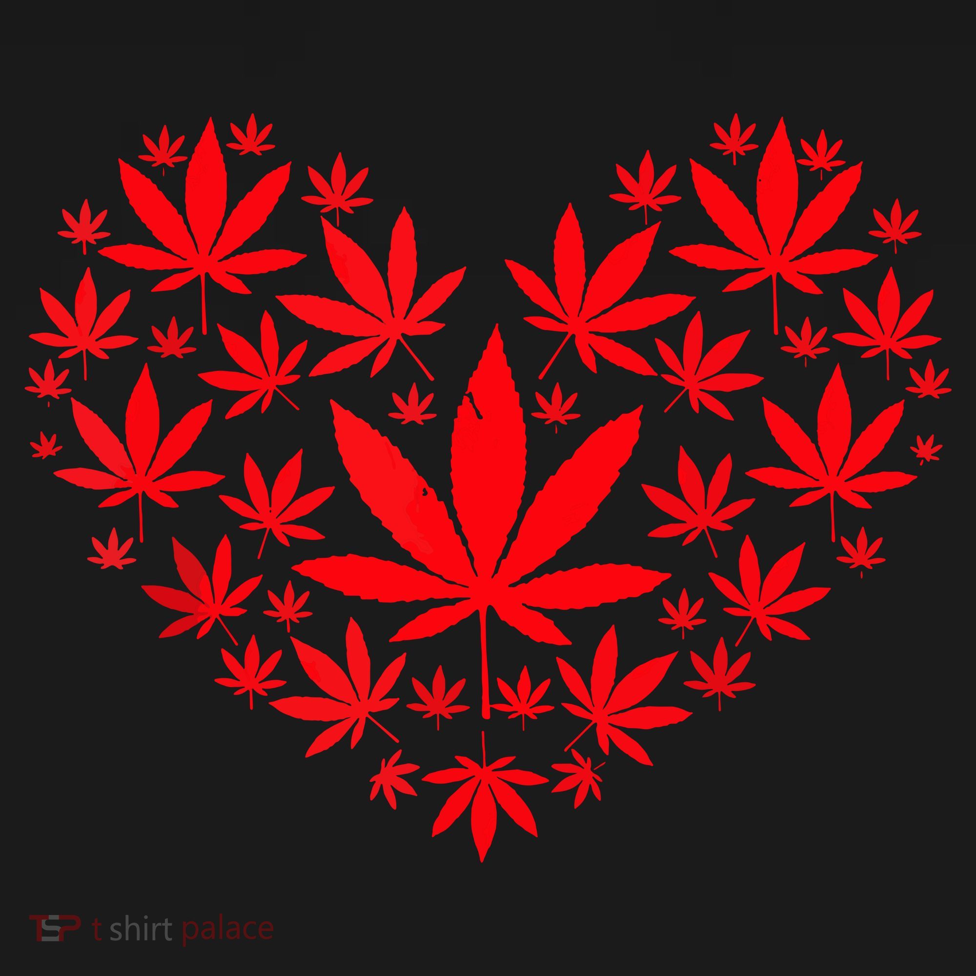Funny Weed Heart Valentines Day Cannabis 420 Pot Stoner Apron