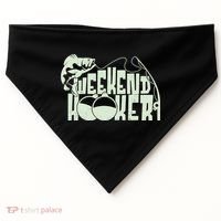 Funny Weekend Hooker Fishing Fan USA-Made Doggie Bandana thumb 0