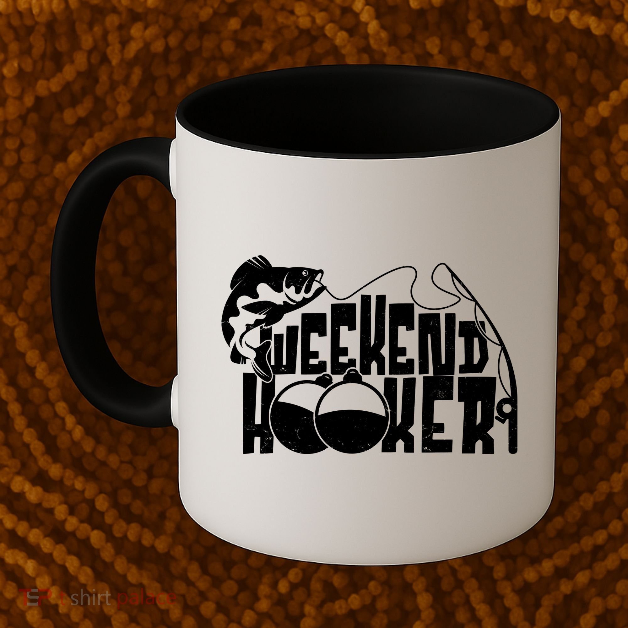 Funny Weekend Hooker Fishing Fan Coffee Mug