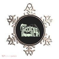Funny Weekend Hooker Fishing Fan Ornament thumb 0