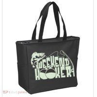 Funny Weekend Hooker Fishing Fan Tote Bag thumb 2