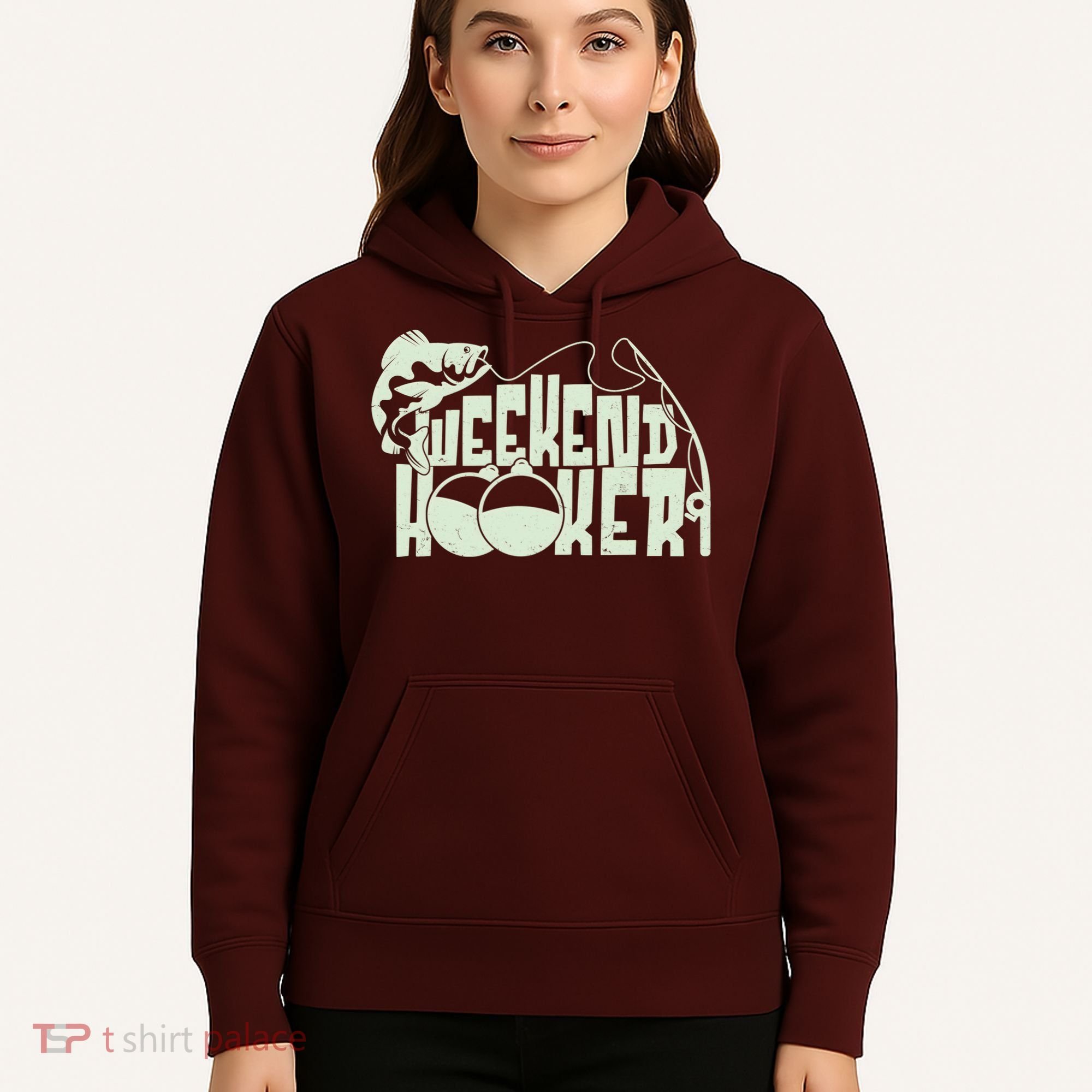 Funny Weekend Hooker Fishing Fan Hoodie