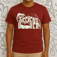 Funny Weekend Hooker Fishing Fan T-Shirt thumb 3