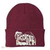 Funny Weekend Hooker Fishing Fan Beanie thumb 0