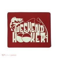 Funny Weekend Hooker Fishing Fan Mousepad thumb 0