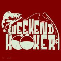 Funny Weekend Hooker Fishing Fan Mousepad thumb 1