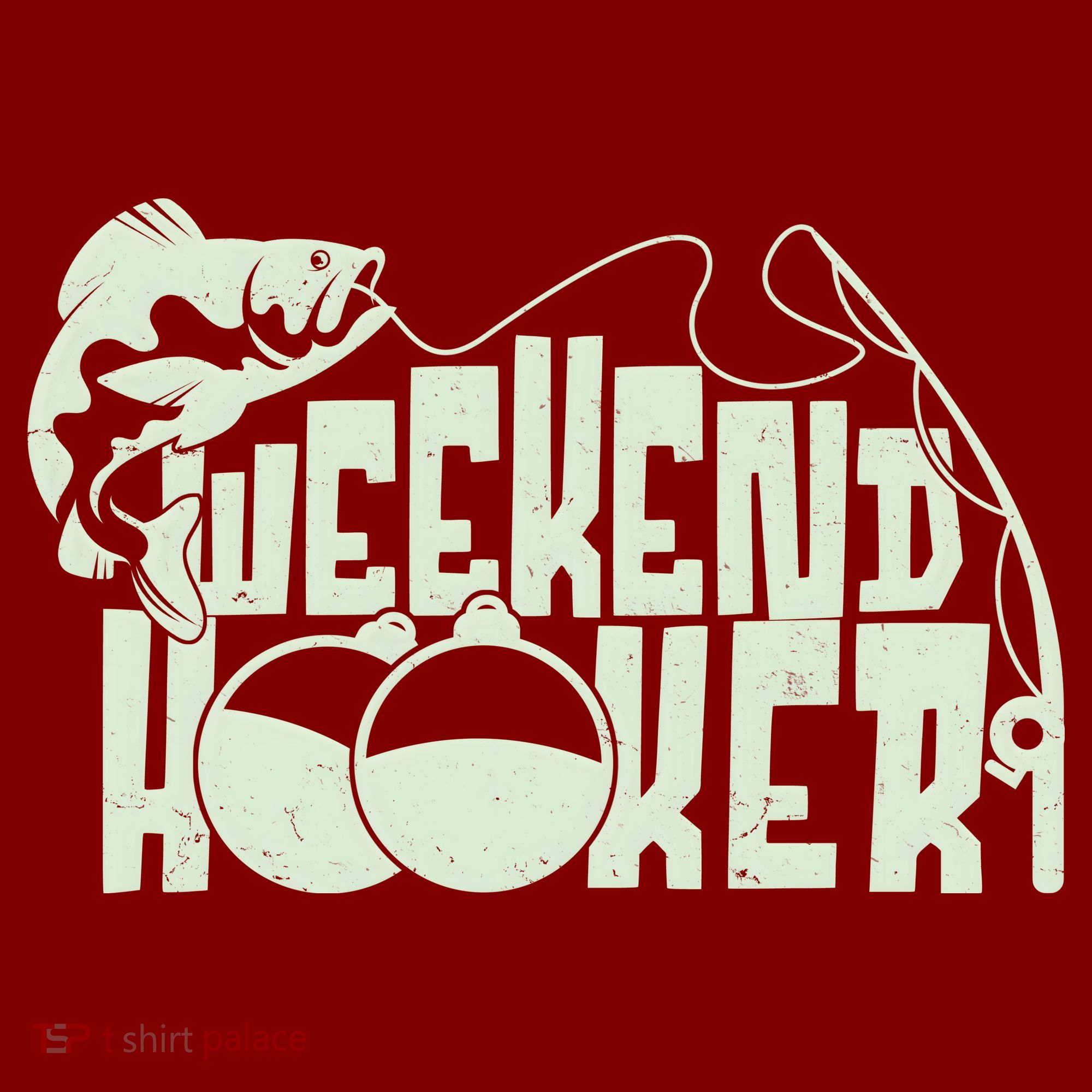 Funny Weekend Hooker Fishing Fan Mousepad