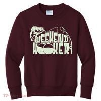 Funny Weekend Hooker Fishing Fan Kids Sweatshirt thumb 0