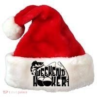 Funny Weekend Hooker Fishing Fan Santa Hat thumb 0