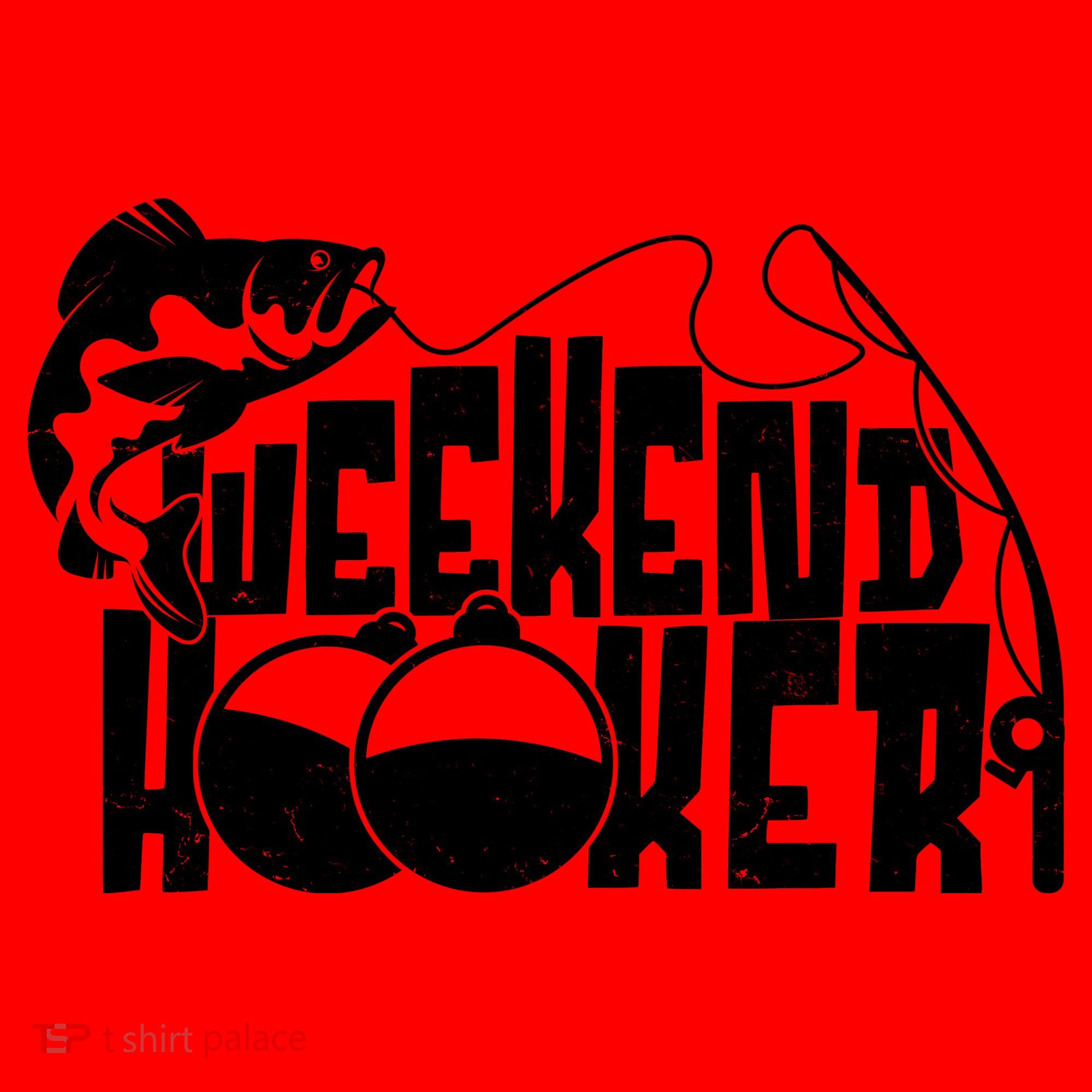 Funny Weekend Hooker Fishing Fan Santa Hat
