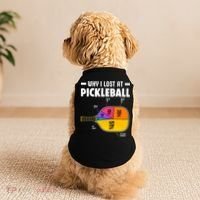 Funny Why I Lost At Pickleball Doggie Tank thumb 2