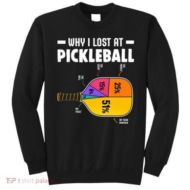 Funny Why I Lost At Pickleball Sweatshirt