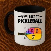 Funny Why I Lost At Pickleball Coffee Mug thumb 2