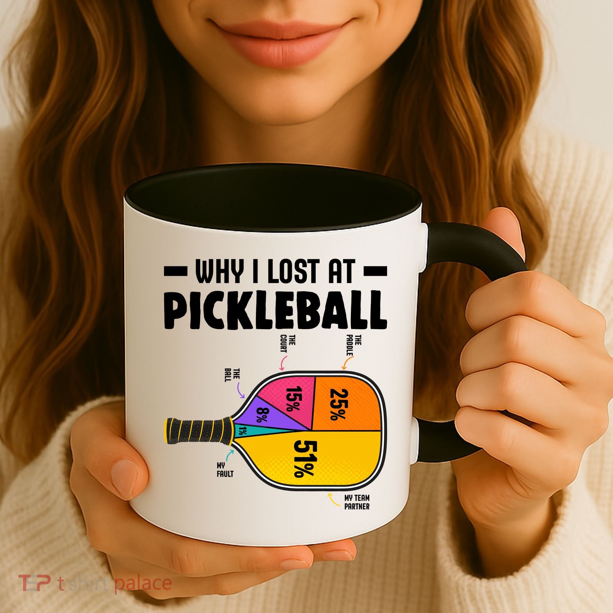 Funny Why I Lost At Pickleball Coffee Mug