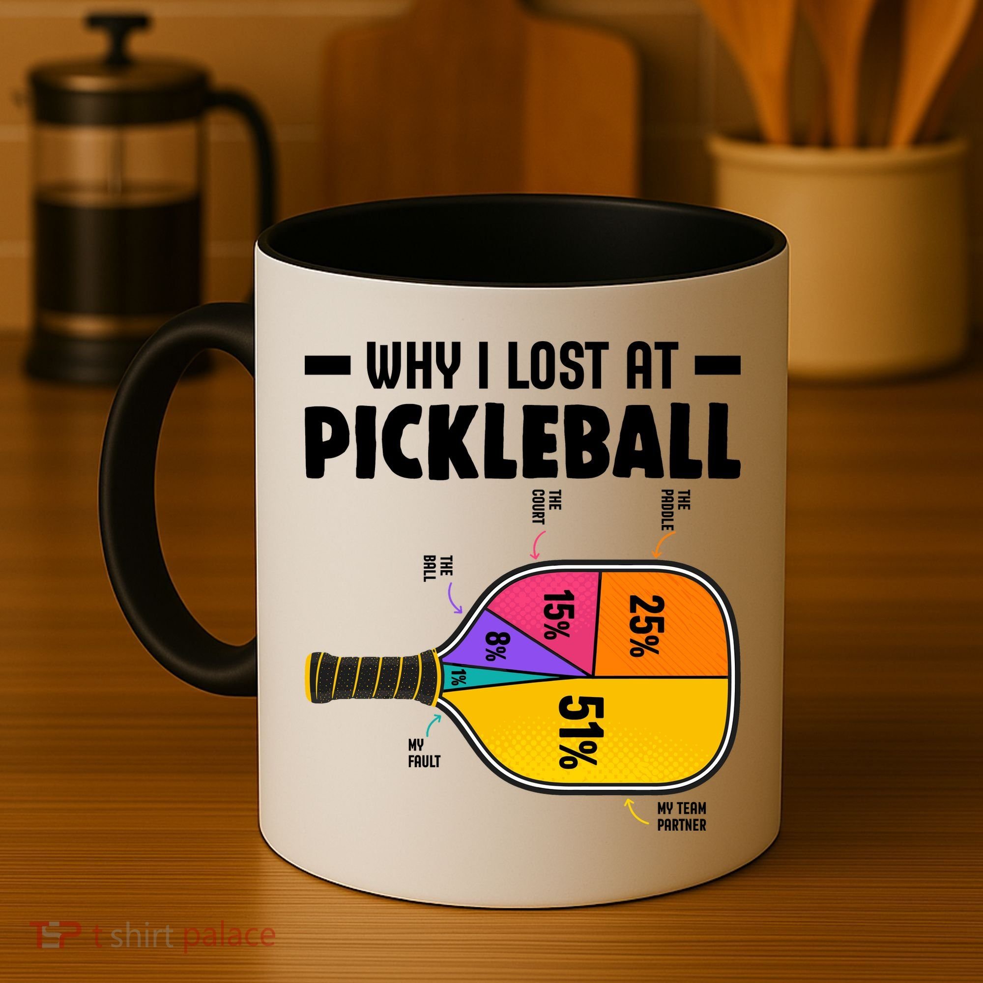 Funny Why I Lost At Pickleball Coffee Mug