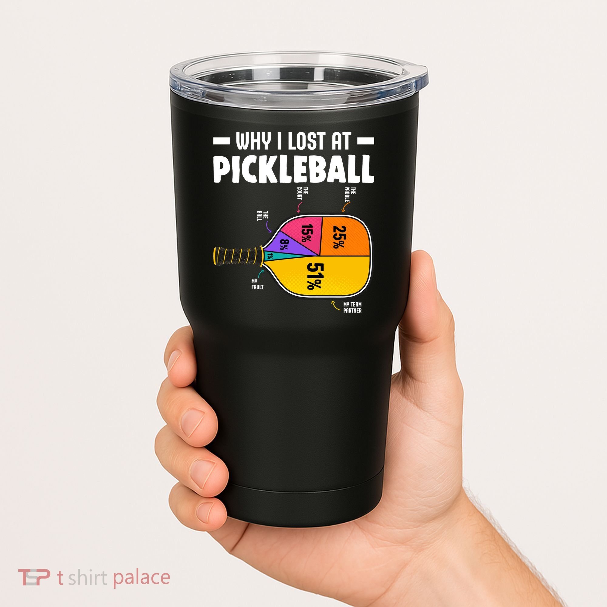 Funny Why I Lost At Pickleball Tumbler
