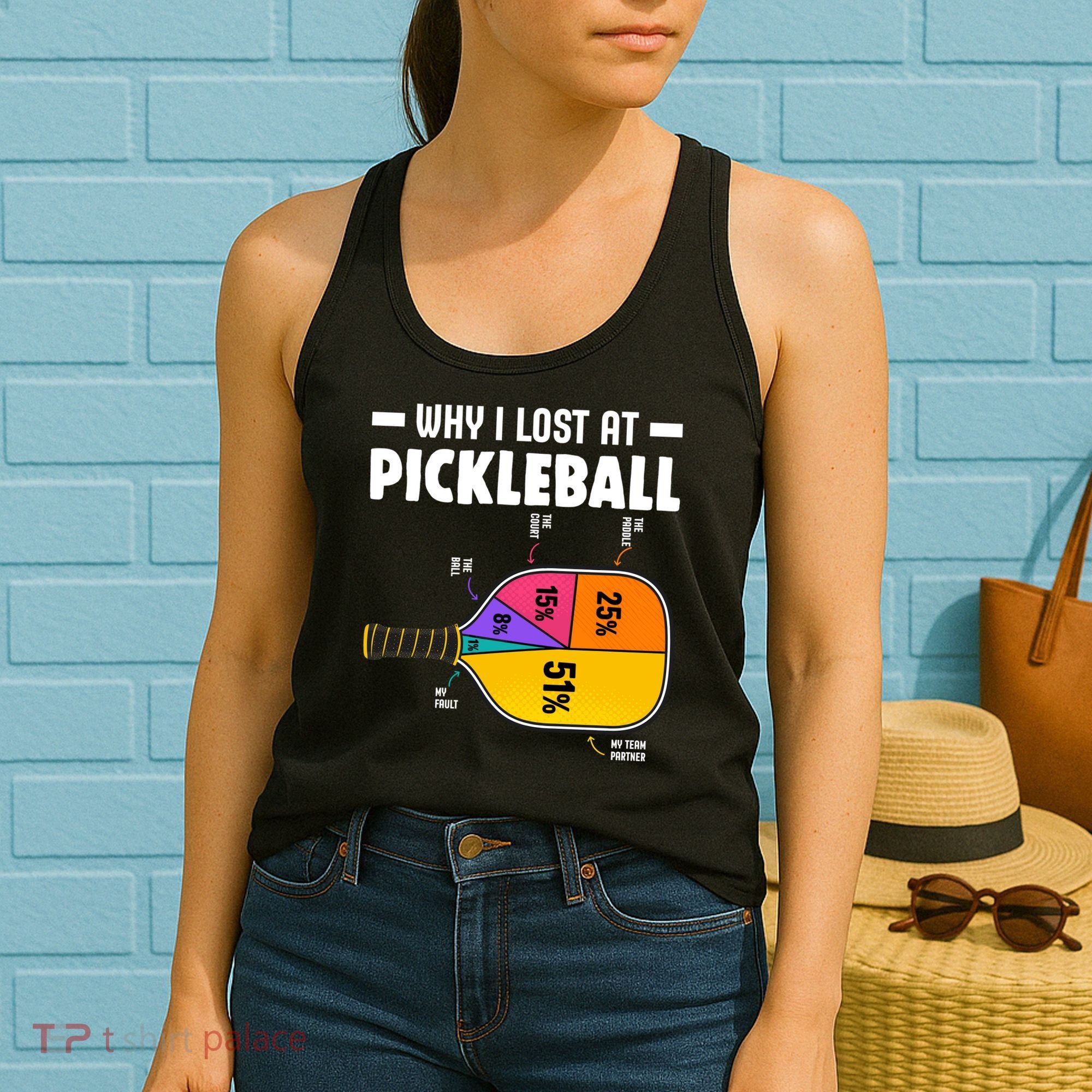 Funny Why I Lost At Pickleball Women's Tank Top