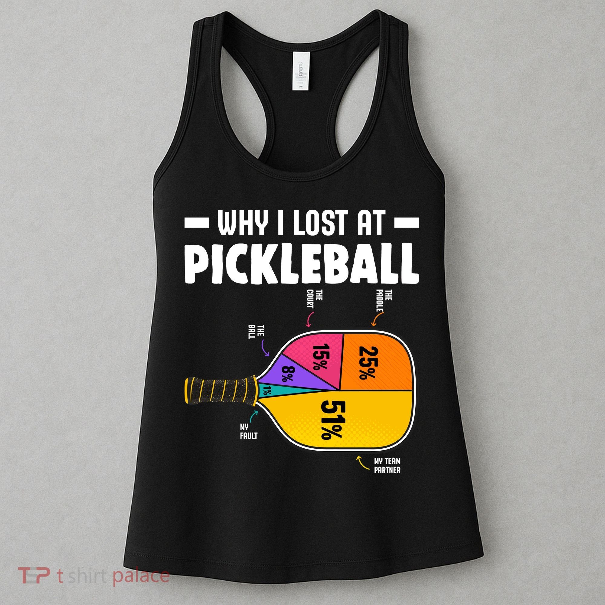 Funny Why I Lost At Pickleball Women's Tank Top