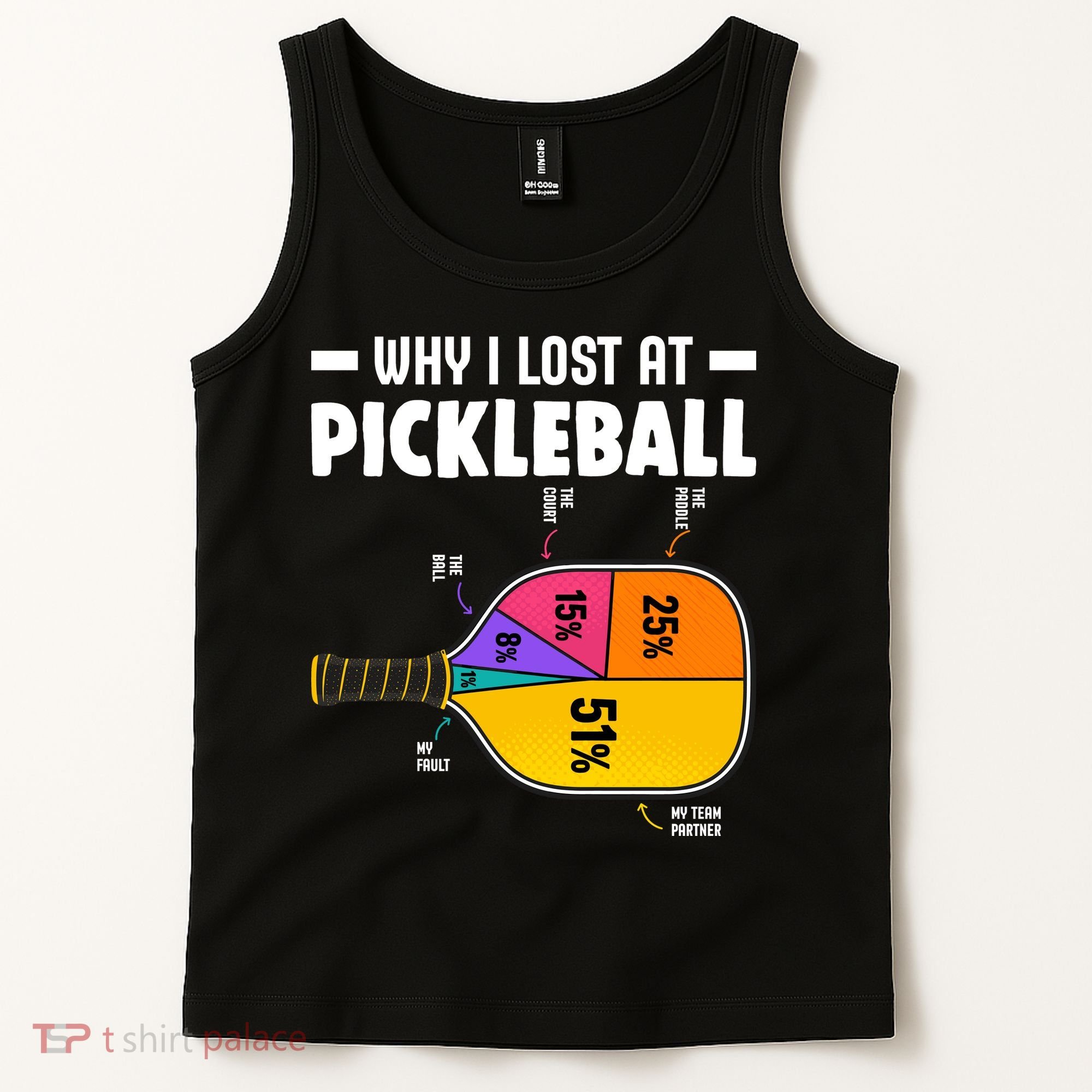 Funny Why I Lost At Pickleball Tank Top