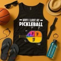 Funny Why I Lost At Pickleball Tank Top thumb 4