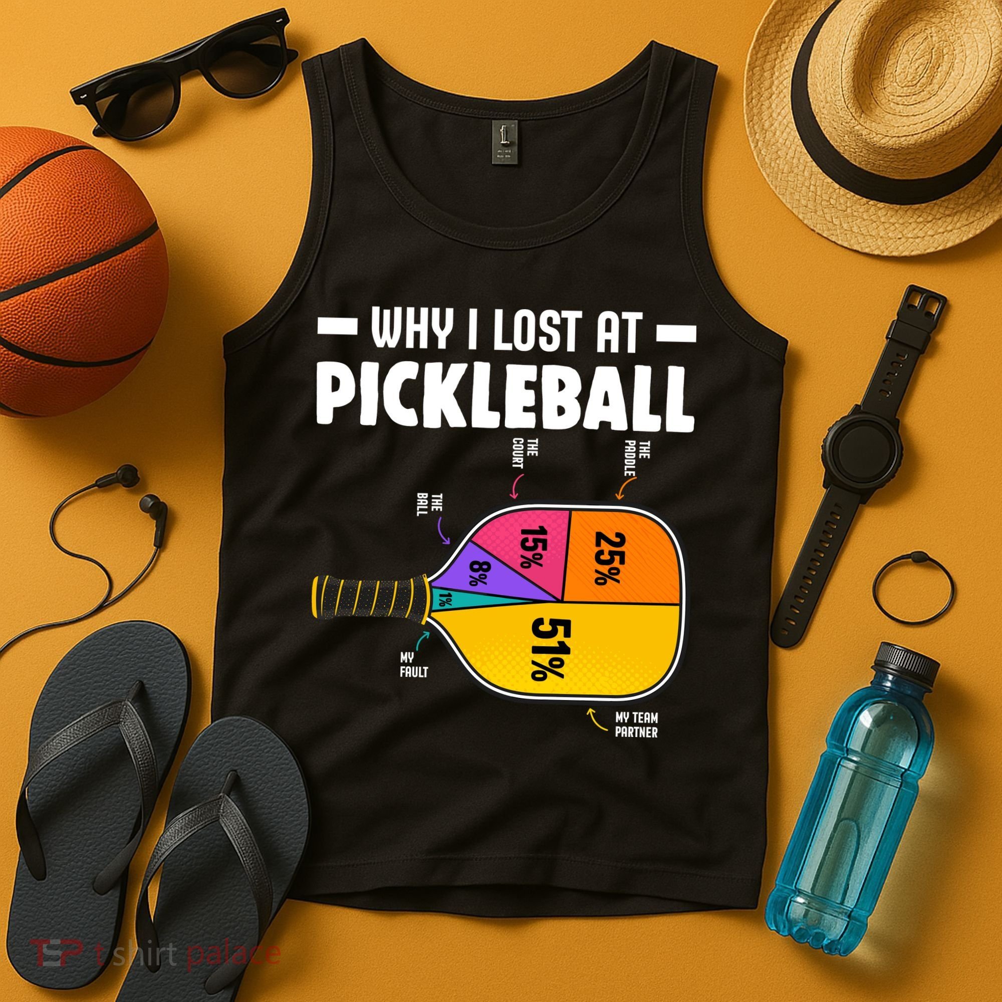 Funny Why I Lost At Pickleball Tank Top