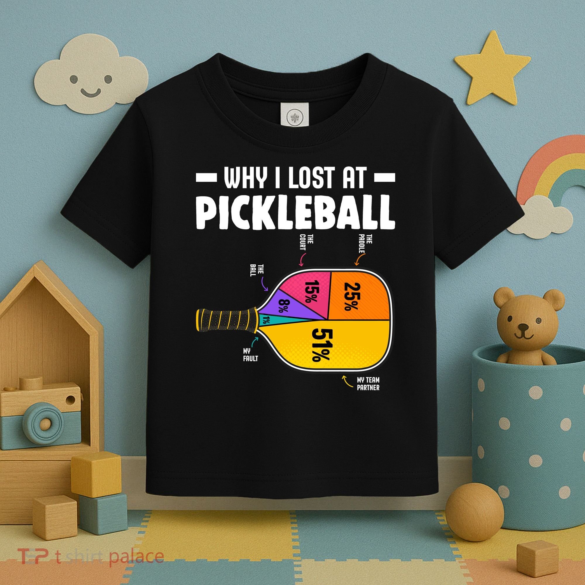 Funny Why I Lost At Pickleball Toddler T-Shirt