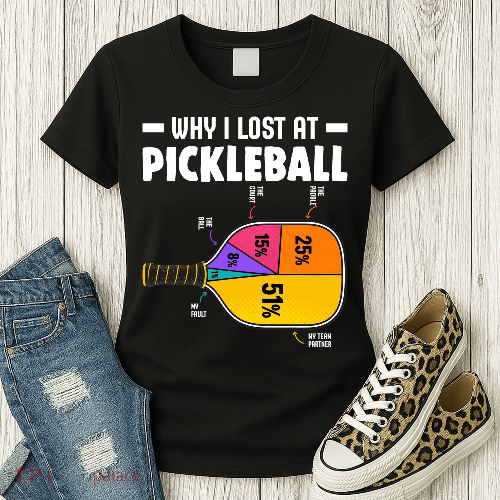 Funny Why I Lost At Pickleball Women's T-Shirt