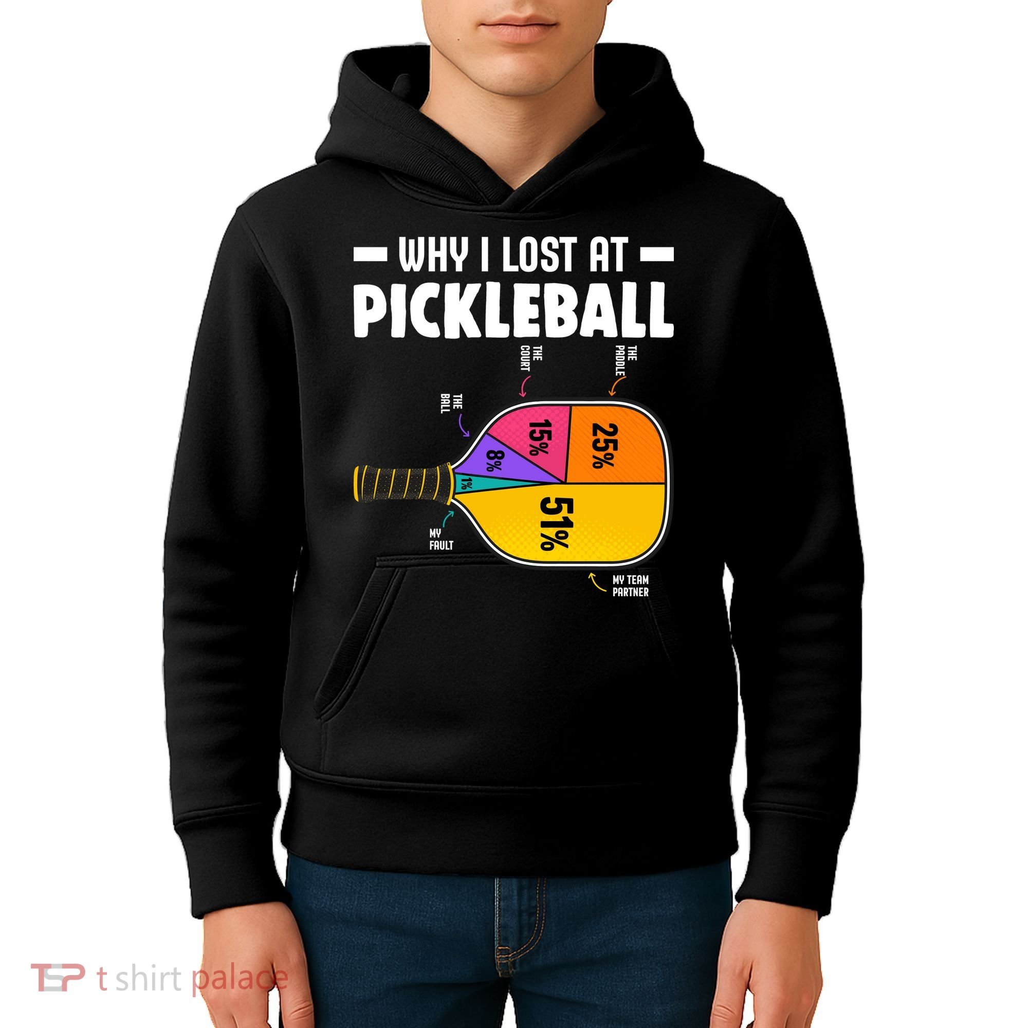 Funny Why I Lost At Pickleball Kids Hoodie