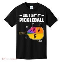 Funny Why I Lost At Pickleball Kids T-Shirt thumb 0