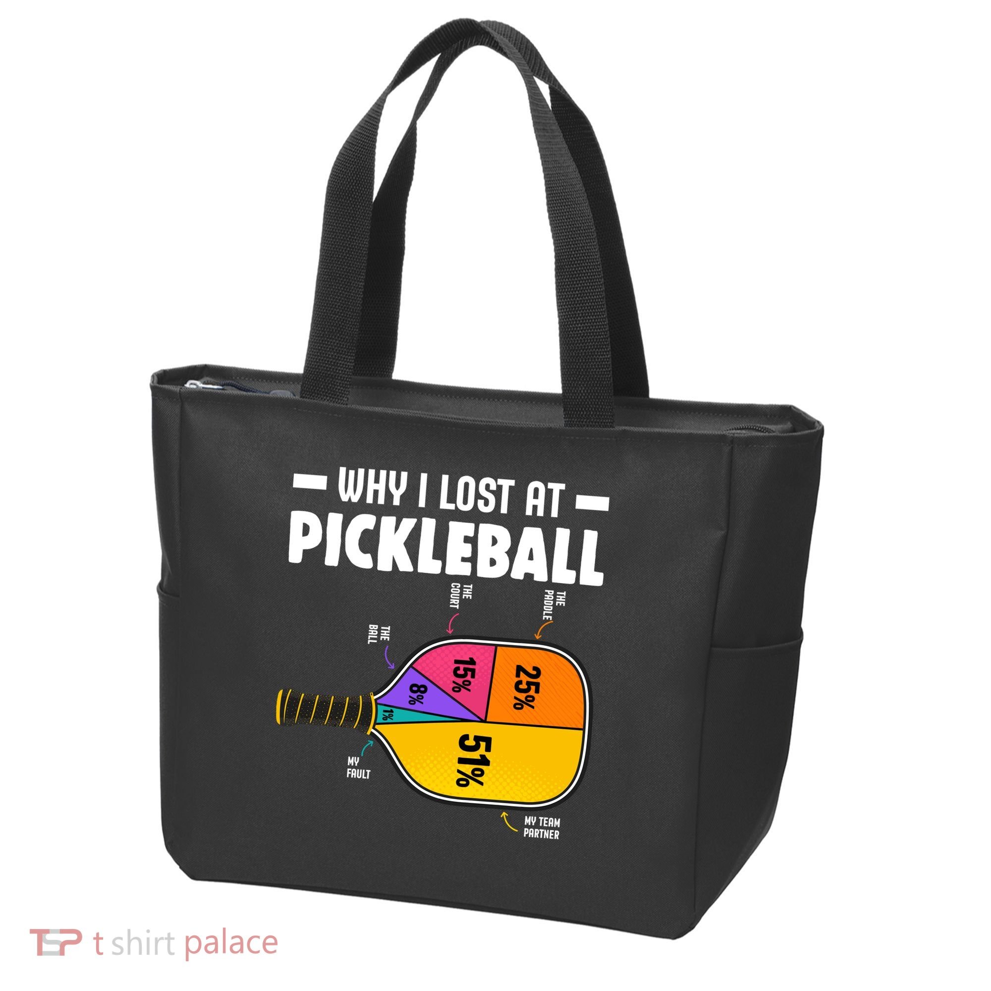 Funny Why I Lost At Pickleball Tote Bag