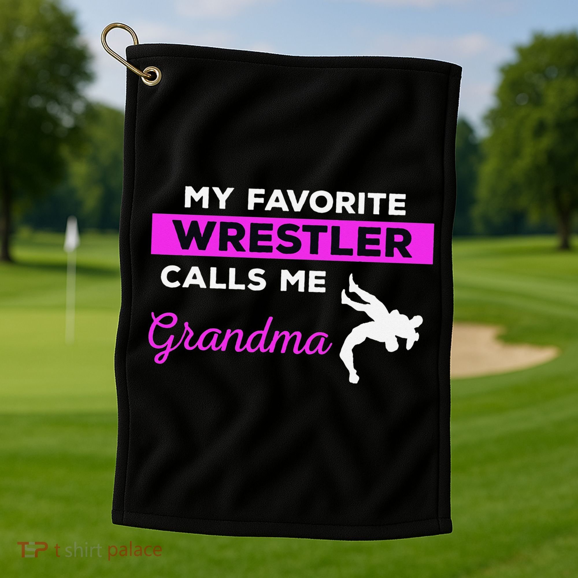Funny Wrestling I Am A Wrestler  Golf Towel